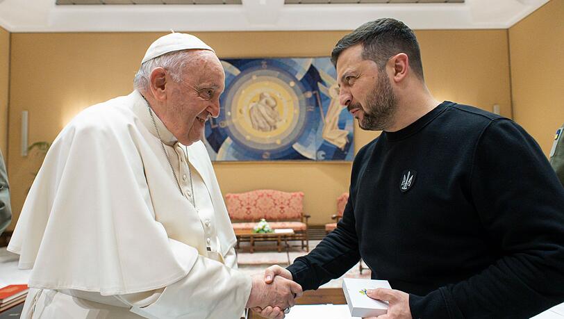 Der ukrainische Präsident Selenskyj wird bei der Papst-Trauerfeier wohl fehlen. (Archivbild)