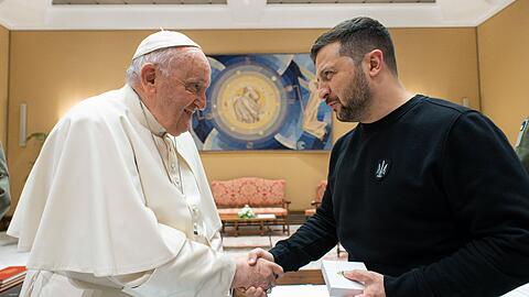 Der ukrainische Präsident Selenskyj wird bei der Papst-Trauerfeier wohl fehlen. (Archivbild)
