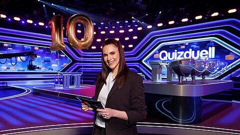 Esther Sedlaczek moderiert die Quizshow "Quizduell-Olymp".