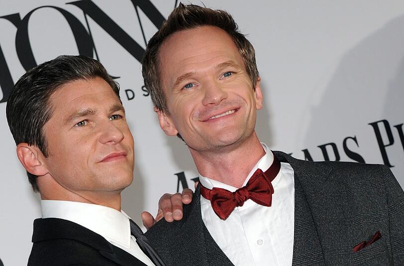 Neil Patrick Harris (r.) mit seinem Ehemann David Burtka