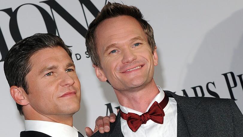 Neil Patrick Harris (r.) mit seinem Ehemann David Burtka
