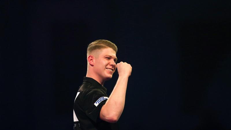 Startete mit einem Sieg in die Darts-WM: Nico Kurz. Startete mit einem Sieg in die Darts-WM: Nico Kurz.