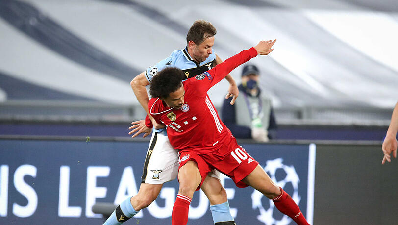 Leroy Sané fordert von seiner Mannschaft trotz des deutlichen Hinspiel-Erfolgs gegen Lazio Rom ein entschlossenes Auftreten.