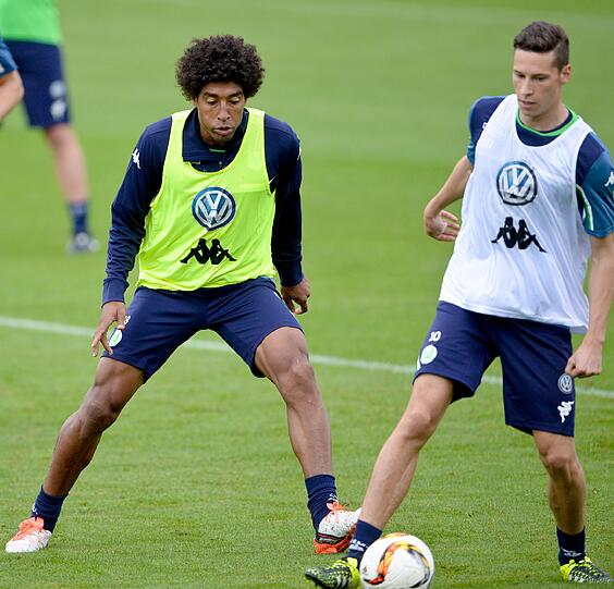 Dante bei seinem ersten Training mit dem VfL Wolfsburg.