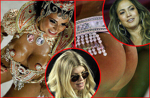 Viiiieel nackte Haut und knackige Körper: Mit dabei: Fergie und J.Lo. Die Promis lassen krachen beim Karneval in Rio. Die Bilder...