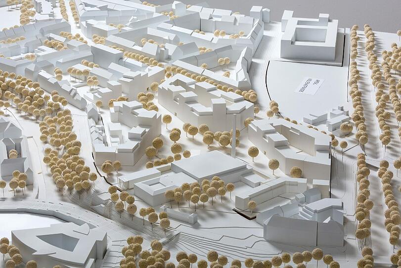1. Platz: Das Modell für das Teilgebiet an der Regerstraße.