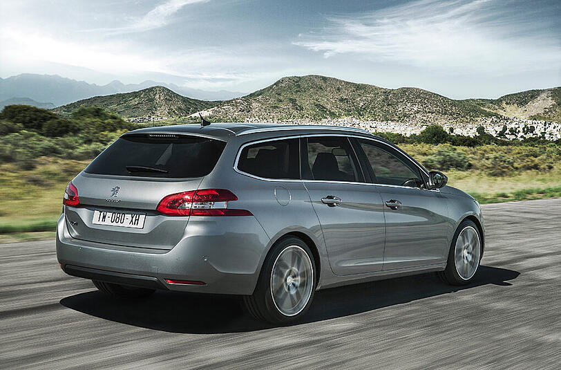 Der Peugeot 308 SW bietet ein schnörkelloses Design und eine stattliche Statur.