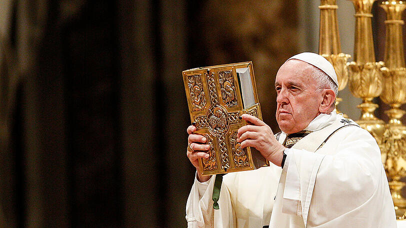 Papst Franziskus wird an Ostern 2020 nur virtuell zu den Gläubigen sprechen.