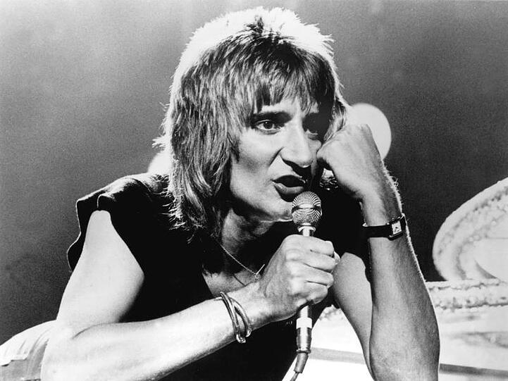Rod Stewart 1976 in London.