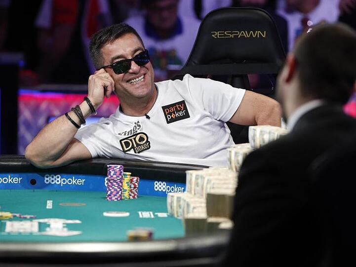 Pokerface: Hossein Ensan gewann ein Preisgeld von 10 Millionen Dollar.
