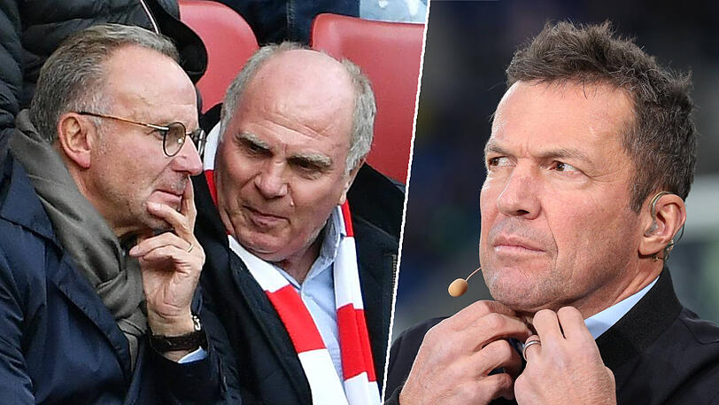 Bayern-Bosse und ihr Kritiker: Karl-Heinz Rummenigge, Uli Hoeneß und Lothar MAtthäus (v.li.).