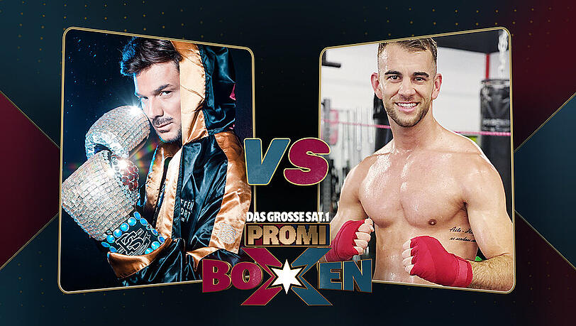 Sam Dylan (li.) steigt am Freitag bei "Das Große Sat.1 Promi Boxen" gegen Serkan Yavuz in den Ring. Sam Dylan (li.) steigt am Freitag bei "Das Große Sat.1 Promi Boxen" gegen Serkan Yavuz in den Ring.