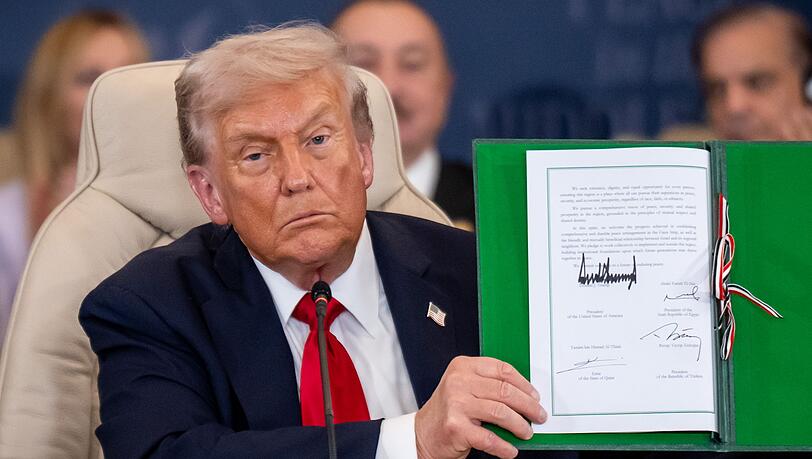 US-Präsident Trump zeigt ein gewisses Verständnis dafür, dass die Hamas im Gazastreifen Gegner hinrichtet. (Archivbild)