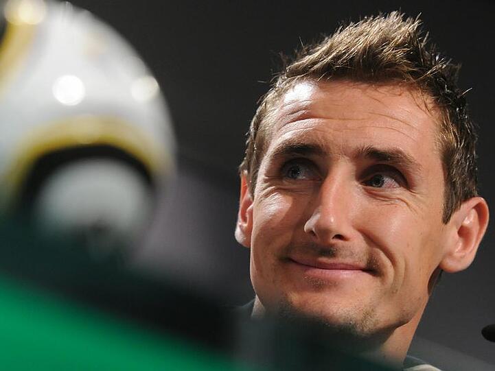 Miroslav Klose bestreitet gegen Argentinien sein 100. Länderspiel.