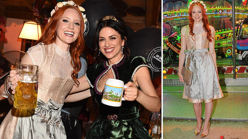 Oktoberfest-Irrsinn! GNTM-Siegerin Barbara Meier besuchte die Wiesn in einem Dirndl für 42.600 Euro. Das Stuttgarter Trachtenlabel Kinga Mathe hatte der zarten Barbara ein "Luxus-Dirndl der Extraklasse" angezogen. Die Designerin betonte, es sei ihr ungemein wichtig gewesen, dass in diesem Stück edles Design mit besten Materialien, Handwerkskunst und Nachhaltigkeit vereint werden.