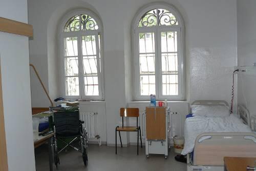 Demjanjuks Zelle in Stadelheim - rechts steht sein Bett