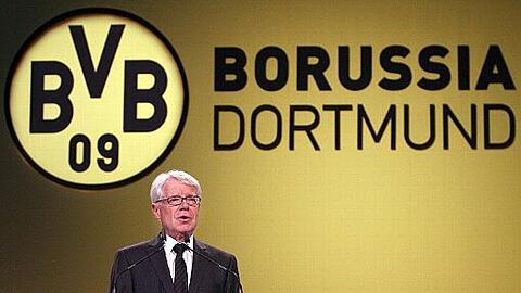 Sagt "sorry" zu den Schalker Fans: Reinhard Rauball, Präsident von Borussia Dortmund
