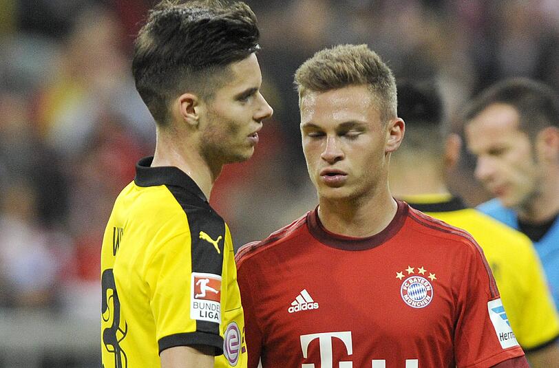 Die Ausnahmetalente des FC Bayern (Kimmich, r.) und von Borussia Dortmund (Weigl, l.) rücken durch die Berufung von Bundestrainer Jogi Löw in das vorläufige deutsche EM-Aufgebot.