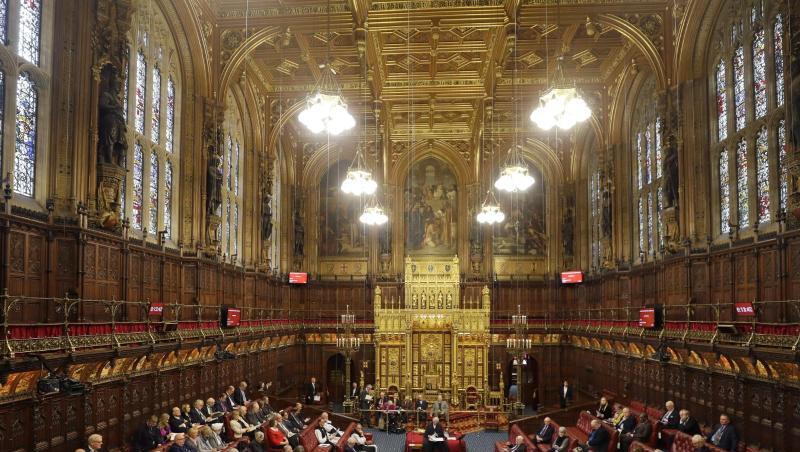 Im britischen Oberhaus wird der Gesetzentwurf zum Austritt Großbritanniens aus der Europäischen Union diskutiert. Im britischen Oberhaus wird der Gesetzentwurf zum Austritt Großbritanniens aus der Europäischen Union diskutiert.