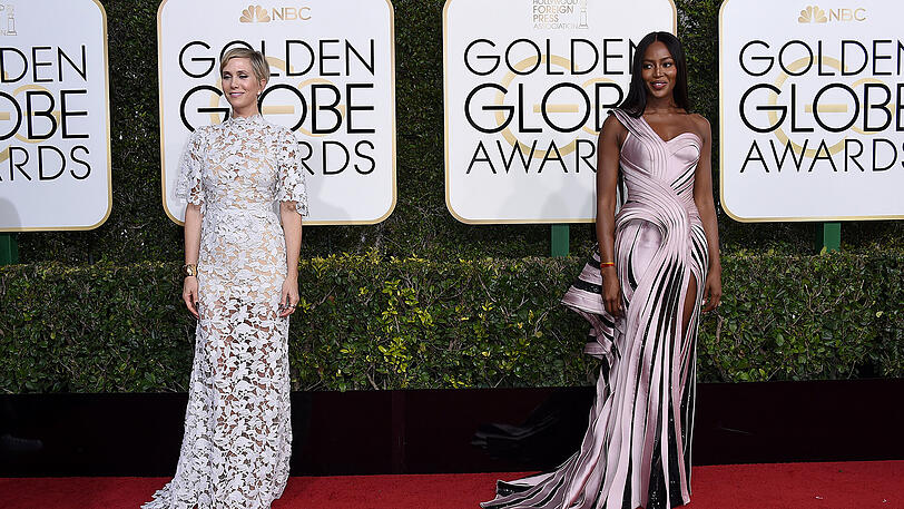 Kristen Wiig (l.) und Naomi Campbell.