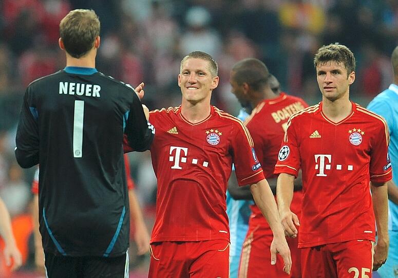 ...denn auch gegen die "Citizens" blieben die Bayern ohne Gegentreffer. Zwei Gomez-Tore machten den ersten Heimsieg in der Champions League-Gruppenphase perfekt.