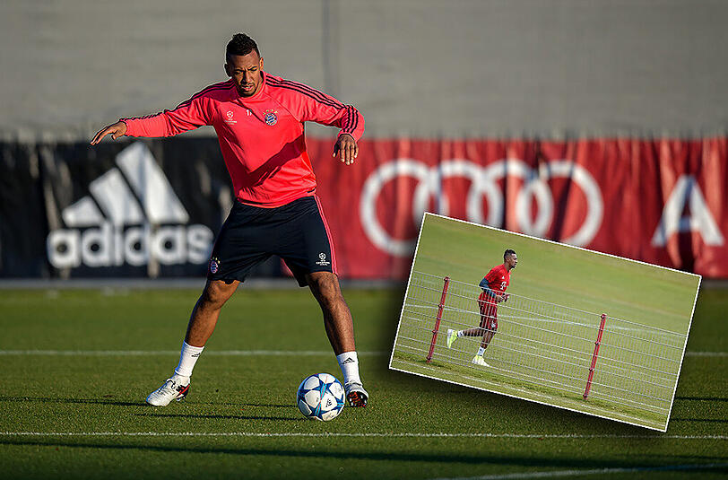 Jérôme Boateng war einer von vier Spielern, die trotz trainingsfreiem Donnerstag an der Säbener Straße schufteten. (Archivbild)