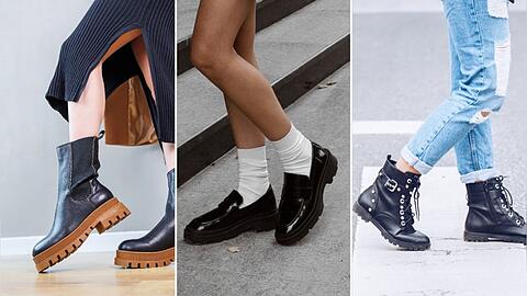 Drei angesagte Schuhmodelle, mit denen wir bequem durch den Herbst kommen.