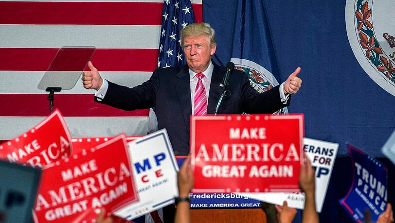 Überraschend reist Donald Trump ins Nachbarland Mexiko. Foto: Shawn Thew Überraschend reist Donald Trump ins Nachbarland Mexiko. Foto: Shawn Thew
