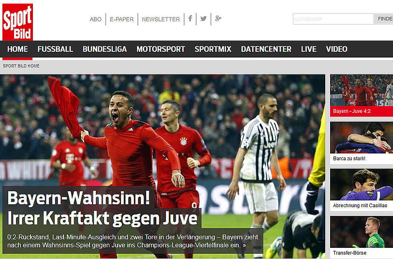 "Sportbild": Wenig Technik und Finesse, viel Kampf und Einsatz - eine echter "Kraftakt".