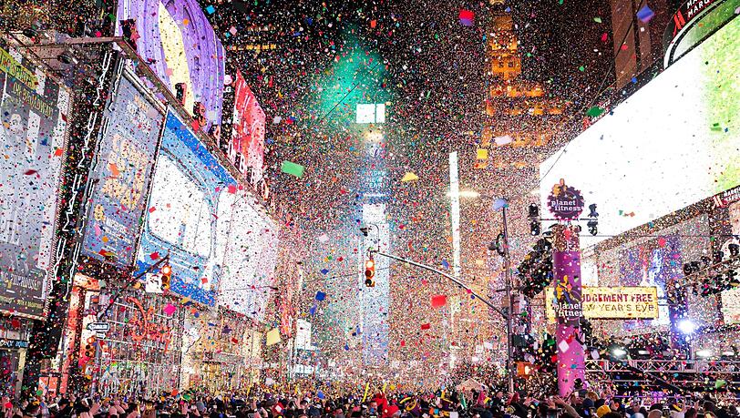 Silvesterfeier am Times Square mit Paul Anka und Flo Rida