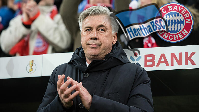 Carlo Ancelotti stellt sich auf der PK den Fragen der Journalisten.