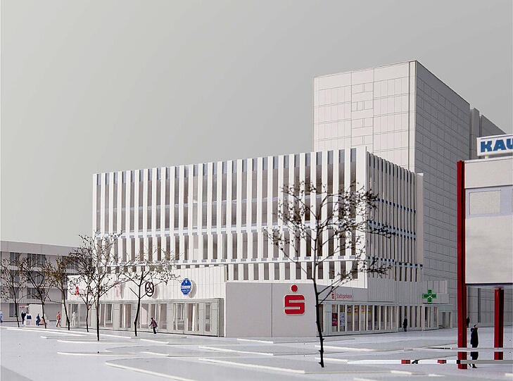 Ebenfalls noch mit im Rennen: Der Entwurf von Lütjens Padmanabhan Architekten. Nachbessern müssen aber alle Vier.