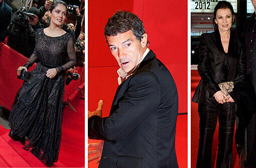 Star-Aufgebot bei der Berlinale auch am Mittwoch: Salma Hayek, Antonio Banderas und Iris Berben waren unter den Gästen.