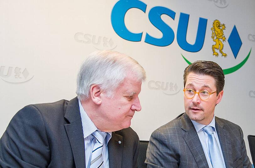 Halten (noch) zusammen: CSU-Chef Horst Seehofer und sein Generalsekretär Andreas Scheuer.