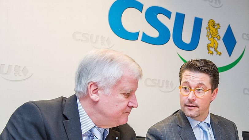 Halten (noch) zusammen: CSU-Chef Horst Seehofer und sein Generalsekretär Andreas Scheuer.