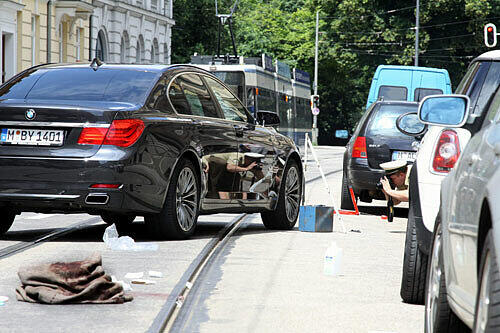 Gaucks Horror-Unfall in Lehel: Diese Bilder hatte die AZ im Juni 2010 gezeigt.