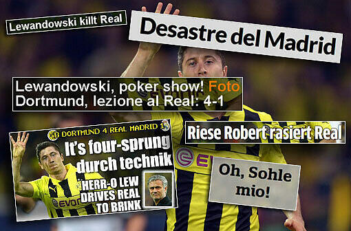 "Eine Lektion für Real": Lesen Sie hier die internationalen Pressestimmen: BVB Dortmund gegen Real Madrid im Halbfinale der Champions League