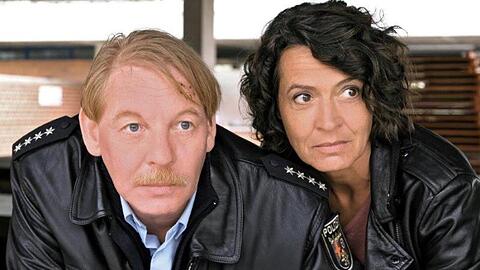 Ben Becker und Ulrike Folkerts im "Tatort - Die Pfalz von oben".
