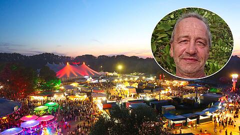Johann "Biwi" Labermeier ist nie privat auf dem Tollwood - er wohnt vielmehr auf dem Gelände.