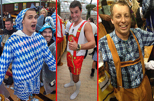So schlimm war&rsquo;s noch nie: Touristen aus aller Welt strömen in den absonderlichsten Bayern-Kostümierungen auf die Wiesn. Die abgefahrensten Outfits sehen Sie in der Bilderstrecke.