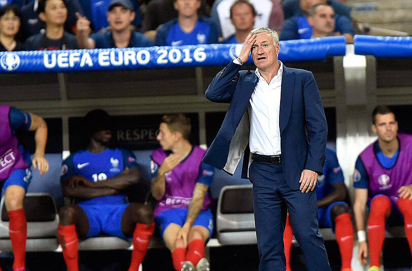 Didier Deschamps wurden mit Frankreich Vize-Europameister im eigenen Land.