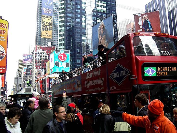 New York: Citytour mit dem Bus.