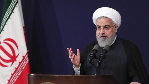 Irans Präsident Hassan Ruhani: "Eine der schlimmsten Folgen des Zweiten Weltkrieges war die Gründung eines illegitimen Regime namens Israel und damit die Entstehung eines Krebsgeschwürs im Nahen Osten."