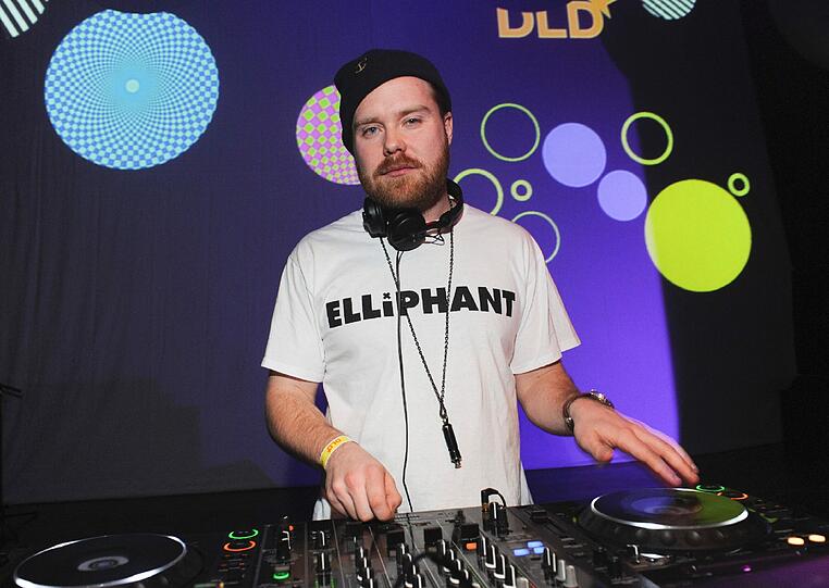 Elliphant-Fan: Der DJ auf der DLD-Party auf der Theresienhöhe.