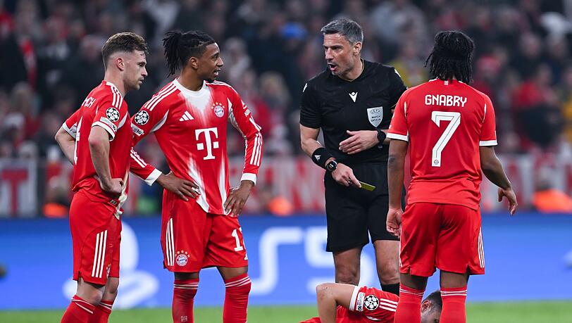 Josip Stanisic muss gegen Real Madrid einstecken.