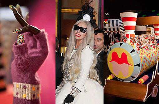 Bunte Fingernägel, eine knallige Eisenbahn: Lady Gaga ganz in weiß: die Sängerin hat jetzt in New York einen eigenen Laden eröffnet.