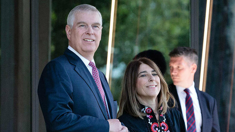 Prinz Andrew an der Seite seiner ehemaligen Privatsekretärin Amanda Thirsk
