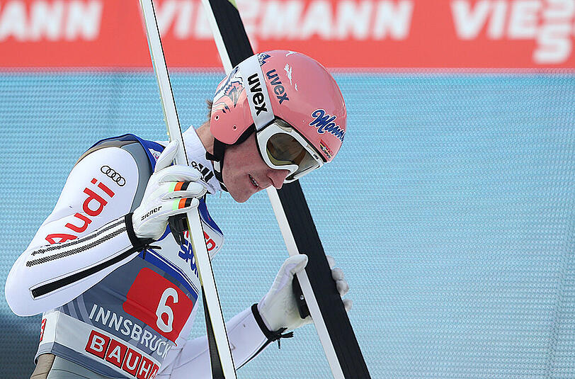 Severin Freund nach dem ersten Durchgang in Innsbruck.