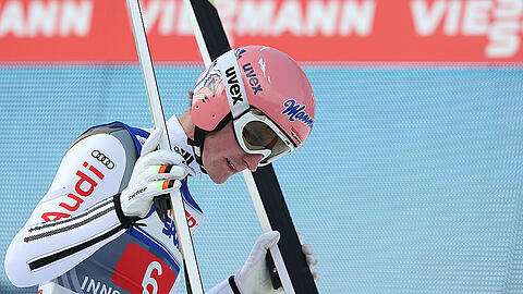 Severin Freund nach dem ersten Durchgang in Innsbruck.