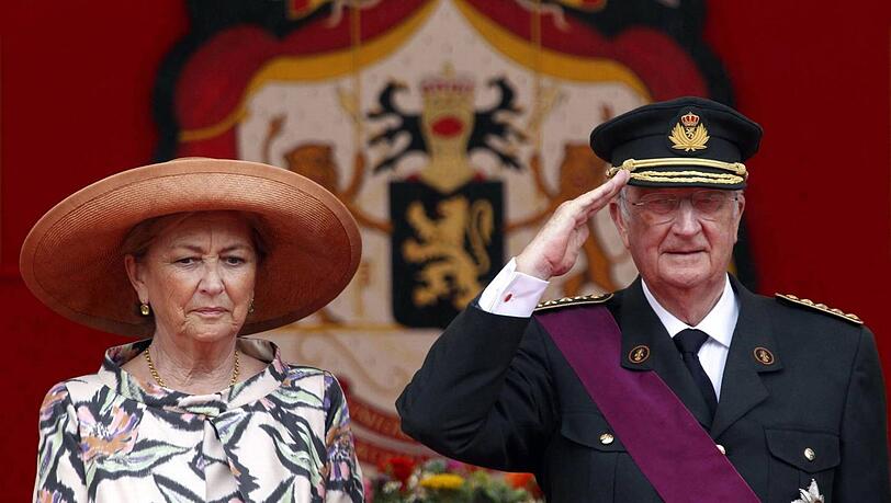 Der abgedankte König von Belgien, Albert II. mit seiner Frau, Königin Paola Der abgedankte König von Belgien, Albert II. mit seiner Frau, Königin Paola